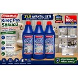 Powermax Kireç ve Pas Sökücü 1000 ml x 3 Adet Toplam 3 Lt Ekonomik Set