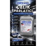 POWERMAX ONPOWER A+ ÇELİK PARLATICI 5 LT PASLANMAZ ÇELİK YÜZEY BAKIM VE PARLATMA ÜRÜNÜ