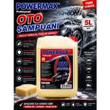 POWERMAX OTO ŞAMPUANI 5 LT ARAÇ TEMİZLİK ŞAMPUANI BÜYÜK BOY OTO BAKIM