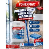 POWERMAX POLİMER BAZLI ZEMİN CİLASI 5 LT PROFESYONEL ZEMİN BAKIM ÜRÜNÜ BÜYÜK BOY