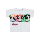 Powerpuff Girls Kız Çocuk Tişört 2-5 Yaş Beyaz