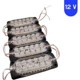 Powerr Led Aydınlatma 10 Adet 12 Volt 2.4 Watt 12 Smd Ledli Animasyonlu Kırmızı - Mavi Çakar Modül