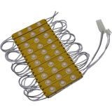 Powerr Led Aydınlatma 10 Adet 220 Volt 2 Watt 3 Lensli Sarı - Amber 2835 Smd LED Modül IP65