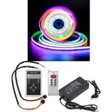 Powerr Led Aydınlatma 10 Metre 12 Volt 12MM Iç Mekan 720 Ledli Argb Pixel Cob LED IC2811 Çift Çıkış Kumanda 8A Plastik Trafo Set