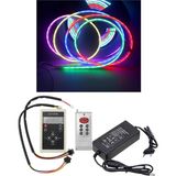 Powerr Led Aydınlatma 10 Metre 12 Volt 6X12 mm 120 Ledli Argb Pixel Neon IC2811 Çift Çıkış Kumanda 8A Plastik Trafo Set