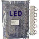 Powerr Led Aydınlatma 100 Adet 12 Volt 1.5 Watt Tek Lensli 6500K Beyaz 3030 LED Modül IP65 1 Paket