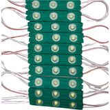 Powerr Led Aydınlatma 12 Volt 1.2 Watt 3 Lensli Yeşil 2835 Smd LED Modül IP65 10 Adet Modül