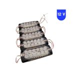 Powerr Led Aydınlatma 12 Volt 2.4 Watt 12 Smd Ledli Animasyonlu Kırmızı - Mavi Çakar Modül 5 Adet