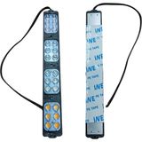 Powerr Led Aydınlatma 12 Volt 24 Watt 24 Ledli 203X26 mm 4 Renk Animasyonlu Kırmızı - Mavi-Amber-Beyaz Çakar Modül 5 Adet