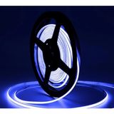 Powerr Led Aydınlatma 12 Volt 3 mm 400 Ledli Esnek Cob Şerit Mavi Iç Mekan 5 Metre