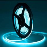 Powerr Led Aydınlatma 12 Volt 3 mm 400 Ledli Esnek Cob Şerit Turkuaz Iç Mekan 5 Metre