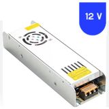 Powerr Led Aydınlatma 12 Volt 40 Amper Slim Metal Kasa Izgaralı Trafo