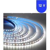 Powerr Led Aydınlatma 12 Volt 5 mm 2835 Smd 6500 K Beyaz Iç Mekan 120 Ledli 5 Metre Şerit LED