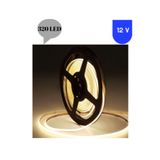 POWERR LED AYDINLATMA 12 Volt 8 mm 320 Ledli Esnek Cob Şerit 4000 K Naturel Beyaz İç Mekan 5 Metre