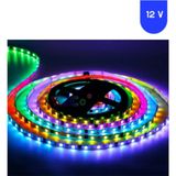 Powerr Led Aydınlatma 12 Volt Argb Pixel Magic Kayar 5050 Smd Iç Mekan 5 Metre Şerit 60 LED IP20