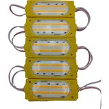 Powerr Led Aydınlatma 12 Volt Cob Ledli Animasyonlu Amber-Sarı Çakar Modül 5 Adet