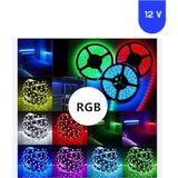 Powerr Led Aydınlatma 12 Volt Rgb 5050 Smd Iç Mekan 60 LED 5 Metre Şerit LED