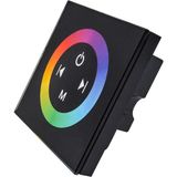Powerr Led Aydınlatma 12V - 24V 4A Duvar Tipi Gömme Dokunmatik Cam Panel Rgb LED Dimmer