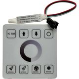Powerr Led Aydınlatma 12V-24V Tek Renk Pixel Şerit LED Dokunmatik Cam Yüzey Kare Kontrol Ünitesi