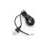 Powerr Led Aydınlatma 2 Amper 100 cm Switch Li Ucu Açık USB Li Siyah Renk Erkek Güç Kablosu