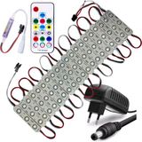 Powerr Led Aydınlatma 20 Adet 12 V 1,5 Watt Argb 5050 Pixel Cob LED Modül 17 Tuşlu Sese ve Müziğe Duyarlı Rf Kumandalı 5A Plastik Adaptörlü Set