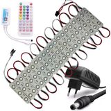 Powerr Led Aydınlatma 20 Adet 12 V 1,5 Watt Argb 5050 Pixel Cob LED Modül SP611E Tek Çıkışlı Sese ve Müziğe Duyarlı 3A Plastik Adaptörlü Set