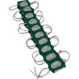 Powerr Led Aydınlatma 20 Adet 12 Volt 1.2 Watt Dar Açılı Tek Lensli Yeşil LED Modül IP65