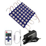 Powerr Led Aydınlatma 20 Adet 12 Volt 6 Watt 6 Lensli Mavi 3030 Smd LED Modül 12A Tek Renk Rf Dimmer 3A Priz Tipi Adaptör Set