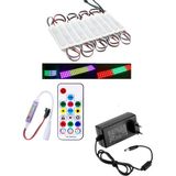 Powerr Led Aydınlatma 20 Adet 12V 3 Watt Argb Pixel Cob Modül 17 Tuşlu Sese ve Müziğe Duyarlı Rf Kumandalı 5A Priz Tipi Plastik Adaptörlü Set