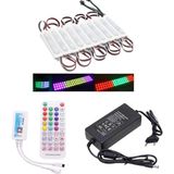 Powerr Led Aydınlatma 20 Adet 12V 3 Watt Argb Pixel Cob Modül SP611E Tek Çıkışlı Sese ve Müziğe Duyarlı 5A Plastik Adaptörlü Set