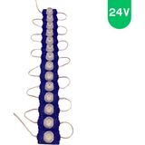 Powerr Led Aydınlatma 20 Adet 24 Volt 1.5 Watt Tek Lensli Mavi 3030 LED Modül IP65