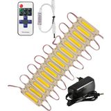 Powerr Led Aydınlatma 20 Adet 24 Volt 2 Watt 3000K Günışığı Cob LED Modül 12A Tek Renk Rf Dimmer 2A Priz Tipi Adaptör Set