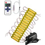 Powerr Led Aydınlatma 20 Adet 24 Volt 2 Watt Amber Cob LED Modül 12A Tek Renk Rf Dimmer 2A Priz Tipi Adaptör Set