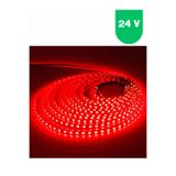 Powerr Led Aydınlatma 24 Volt 5050 Smd Kırmızı Dış Mekan 60 Ledli 5 Metre Şerit LED