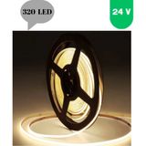 Powerr Led Aydınlatma 24 Volt 8 mm 320 Ledli Esnek Cob Şerit 4000 K Naturel Beyaz Iç Mekan 10 Metre - 4000K