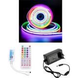 Powerr Led Aydınlatma 5 Metre 12 Volt 12MM Iç Mekan 720 Ledli Argb Pixel Cob LED SP611E Bluetoothlu Sese Duyarlı Tek Çıkış Kumanda 5A Priz Tipi Plastik Trafo Set