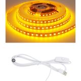 Powerr Led Aydınlatma 5 Metre 5 Volt 2835 Smd Amber Iç Mekan 60 Ledli Şerit USB Li Anahtarlı Beyaz Güç Kablosu Set