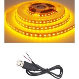 Powerr Led Aydınlatma 5 Metre 5 Volt 2835 Smd Amber Iç Mekan 60 Ledli Şerit USB Li Siyah Güç Kablosu Set