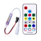 Powerr Led Aydınlatma 5 V-24 V 12 A 17 Tuş Kumandalı Sese ve Müziğe Duyarlı 358 Modlu Pixel Magic Rf LED Kontrol