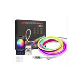 Powerr Led Aydınlatma 5V 5 Metre USB Kitli IP65 Ic-Rgb Pixel Neon Şerit LED Bluetoothlu ve Uzaktan Kumandalı