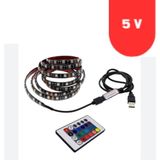 Powerr Led Aydınlatma 5V Tv Arkası Rgb Şerit LED USB Güç Girişi 3 Metre