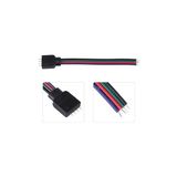 Powerr Led Aydınlatma Rgb Şerit LED Kablolu Erkek Soketli 4 Pin Iğneli Birleştirici 10 Adet