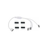 Powerr Led Aydınlatma Rgb Şerit LED Üçlü Pin 1 Giriş 3 Çıkış Ara Bağlantılı Çoğaltıcı ve Iğne