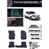 POWERSHIELD Renault Clio 4 2012-2018 Arası Uyumlu Araca Özel Premium 5D Havuzlu Oto Paspas Takımı - Siyah