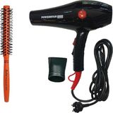 Powerstar 3500 Turbo Motor Saç Kurutma Fön Makinesi+ Rodeo 3001 Fırça 2500 W 2 Kademe Hız Ayarı ile Profesyonel Kullanım