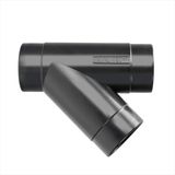 POWERTEC 70179V 2-1/2-inç Y-Bağlantı Toz Toplama Hortum Konektörü, Siyah