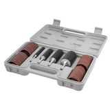 POWERTEC 71634 20 Parça Matkap Pres Zımpara Tambur Kiti w/ ¼ ve 1/8 inç Saplar, Mil Zımpara Kolları, Alet Taşıma Çantası