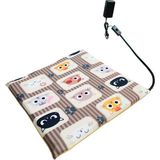 Powertec Kedi Minderi Kedi Köpek Minderi Isıtıcılı Kedi Minderi Isıtıcı Pad 12 Volt 45X45CMX4CM