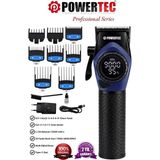 Powertec TR-5100 Profesyonel Saç Tıraş Makinesi | 9000 Rpm Dijital Ekran | Şarjlı Berber Tipi Clipper - Mor