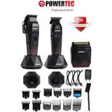 Powertec TR-5800 Profesyonel Şarjlı Saç-Sakal-Ense Tıraş Makinesi 3'lü Set